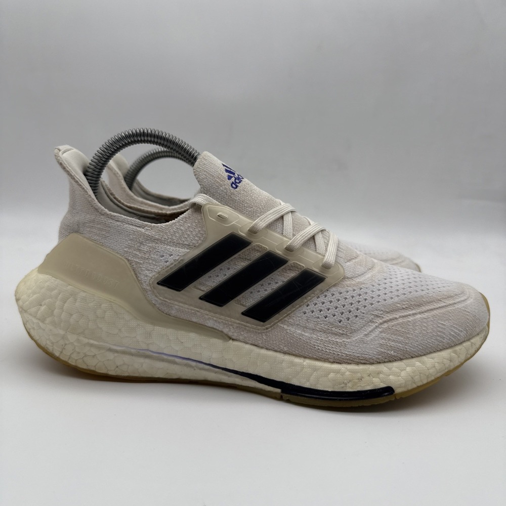 Adidas Ultraboost 21 Women's US SZ 8 White Black Multicolor FY0838 Running Shoes